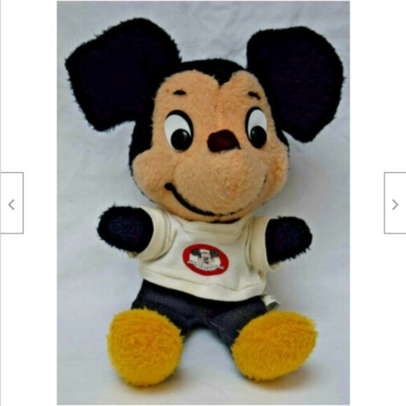 Other - 1977 Mickey Mouse Club T-shirt Corduroy Stuffy Plush Toy 16 Disney Regal Tag